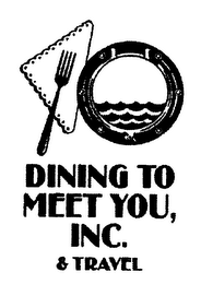 DINING TO MEET YOU, INC. & TRAVEL logo