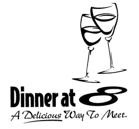 DINNER AT 8 A DELICIOUS WAY TO MEET. logo