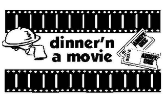 DINNER 'N A MOVIE ADMIT ONE 18 ADMIT ONE 32018 logo