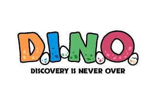 D.I.N.O. DISCOVERY IS NEVER OVER logo