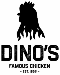 DINO'S FAMOUS CHICKEN - EST. 1968 - logo