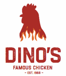 DINO'S FAMOUS CHICKEN - EST. 1968 - logo