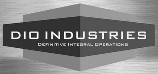DIO INDUSTRIES DEFINITIVE INTEGRAL OPERATIONS logo