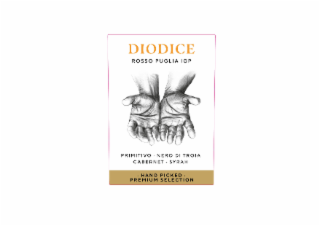 DIODICE ROSSO PUGLIA IGP PRIMITIVO NERO DI TROIA CABERNET SYRAH HAND PICKED. PREMIUM SELECTION logo