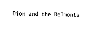 DION AND THE BELMONTS logo