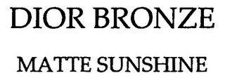 DIOR BRONZE MATTE SUNSHINE logo