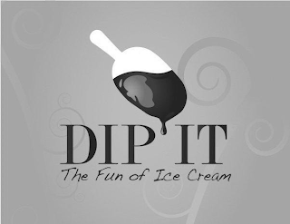 DIP IT THE FUN OF ICE CREAM logo