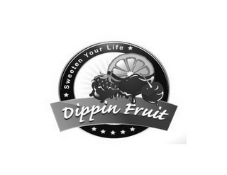DIPPIN FRUIT SWEETEN YOUR LIFE logo