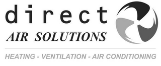 DIRECT AIR SOLUTIONS HEATING - VENTILATION - AIR CONDITIONING logo