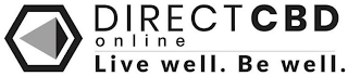 DIRECT CBD ONLINE LIVE WELL. BE WELL. logo