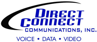 DIRECT CONNECT COMMUNICATIONS, INC. VOICE · DATA · VIDEO logo