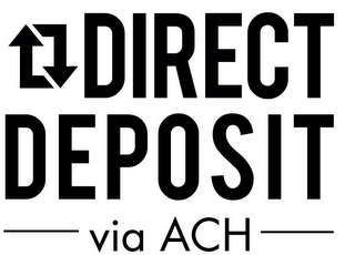 DIRECT DEPOSIT VIA ACH logo
