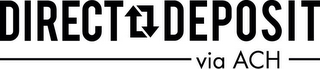 DIRECT DEPOSIT VIA ACH logo