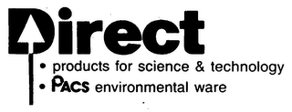 DIRECT PRODUCTS FOR SCIENCE & TECHNOLOGY PACS ENVIRONMENTAL WARE logo