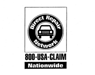 DIRECT REPAIR NETWORK 800-USA-CLAIM NATIONWIDE logo