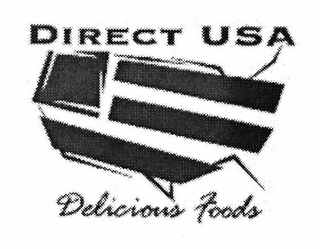 DIRECT USA DELICIOUS FOODS logo