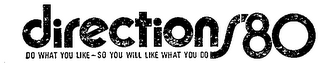 DIRECTIONS 80 (PLUS OTHER NOTATIONS)