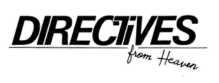 DIRECTIVES FROM HEAVEN logo