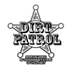 DIRT PATROL SPECIALIZING IN TRANSPORTATION OF FILL DIRT logo