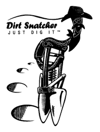 DIRT SNATCHER JUST DIG IT logo