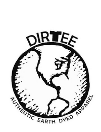 DIRTEE, AUTHENTIC EARTH DYED APPAREL logo