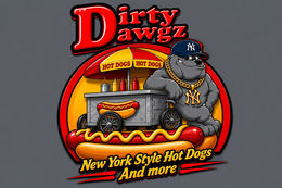 DIRTY DAWGZ NEW YORK STYLE HOT DOGS AND MORE logo