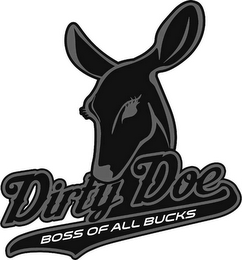 DIRTY DOE BOSS OF ALL BUCKS logo