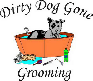 DIRTY DOG GONE GROOMING logo