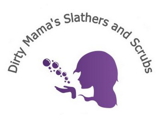 DIRTY MAMA'S SLATHERS AND SCRUBS logo