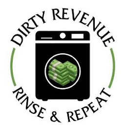 DIRTY REVENUE RINSE AND REPEAT logo