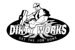DIRTY WORKS GET THE JOB DONE logo