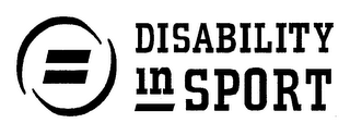 DISABILITY IN SPORT logo