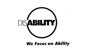 DISABILITY WE FOCUS ON ABILITY logo