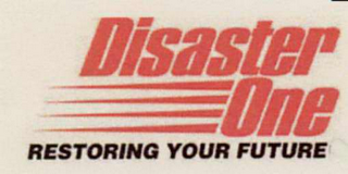 DISASTER ONE RESTORING YOUR FUTURE logo