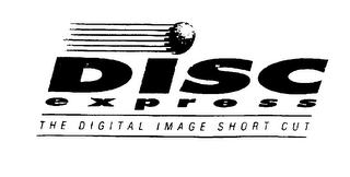 DISC EXPRESS THE DIGITAL IMAGE SHORT CUT logo