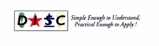 DISC SIMPLE ENOUGH TO UNDERSTAND, PRACTICAL ENOUGH TO APPLY! logo