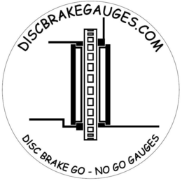 DISCBRAKEGAUGES.COM DISC BRAKE GO - NO GO GAUGES logo