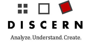 DISCERN ANALYZE. UNDERSTAND. CREATE. logo
