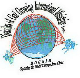 DISCIPLES OF GOD GROWING INTERNATIONAL MINISTRIES INC. D.O.G.G.I.M CAPTURING THE WORLD THROUGH JESUS CHRIST logo
