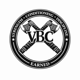 DISCIPLINE CONDITIONING VBC EARNED STRENGTH logo