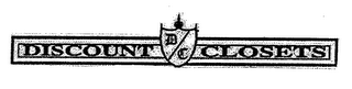 DISCOUNT B C CLOSETS logo