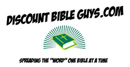 DISCOUNT BIBLE GUYS.COM SPREADING THE "WORD" ONE BIBLE AT A TIME logo