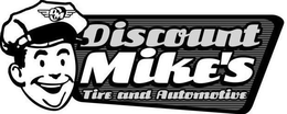 DISCOUNT MIKE'S TIRE AND AUTOMOTIVE DM logo
