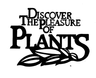 DISCOVER THE PLEASURE OF PLANTS logo