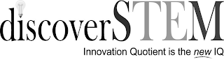 DISCOVERSTEM INNOVATION QUOTIENT IS THENEW IQ logo