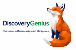DISCOVERYGENIUS THE LEADER IN DECISION ALIGNMENT MANAGEMENT logo