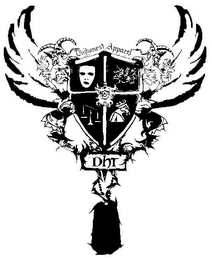 DISHONEST APPAREL DHT logo