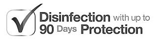DISINFECTION WITH UP TO 90 DAYS PROTECTION