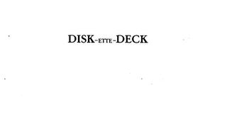 DISK-ETTE-DECK logo