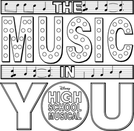 DISNEY HIGH SCHOOL MUSICAL THE MUSIC IN YOU logo